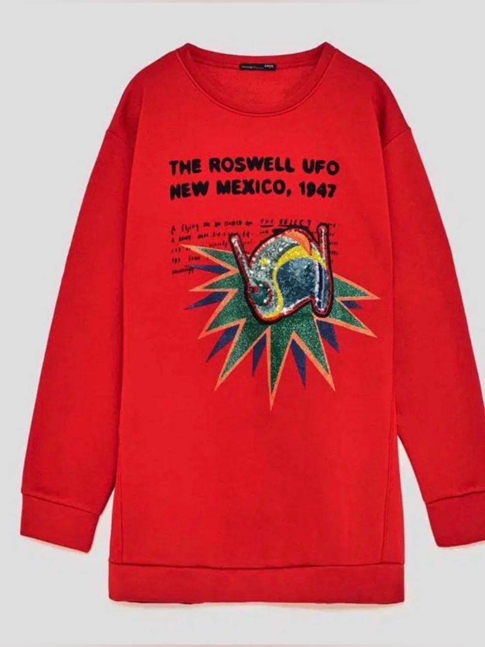 Red Graphic Sweatshirt